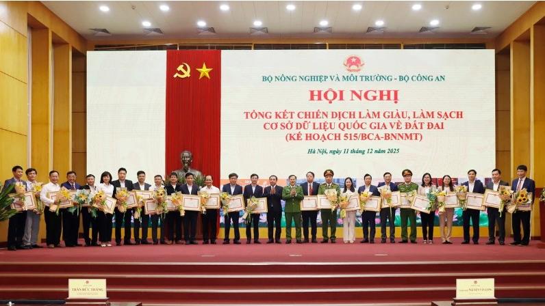 Bộ Nông nghiệp và Môi trường tuyên dương VTS với chiến dịch dữ liệu lớn nhất