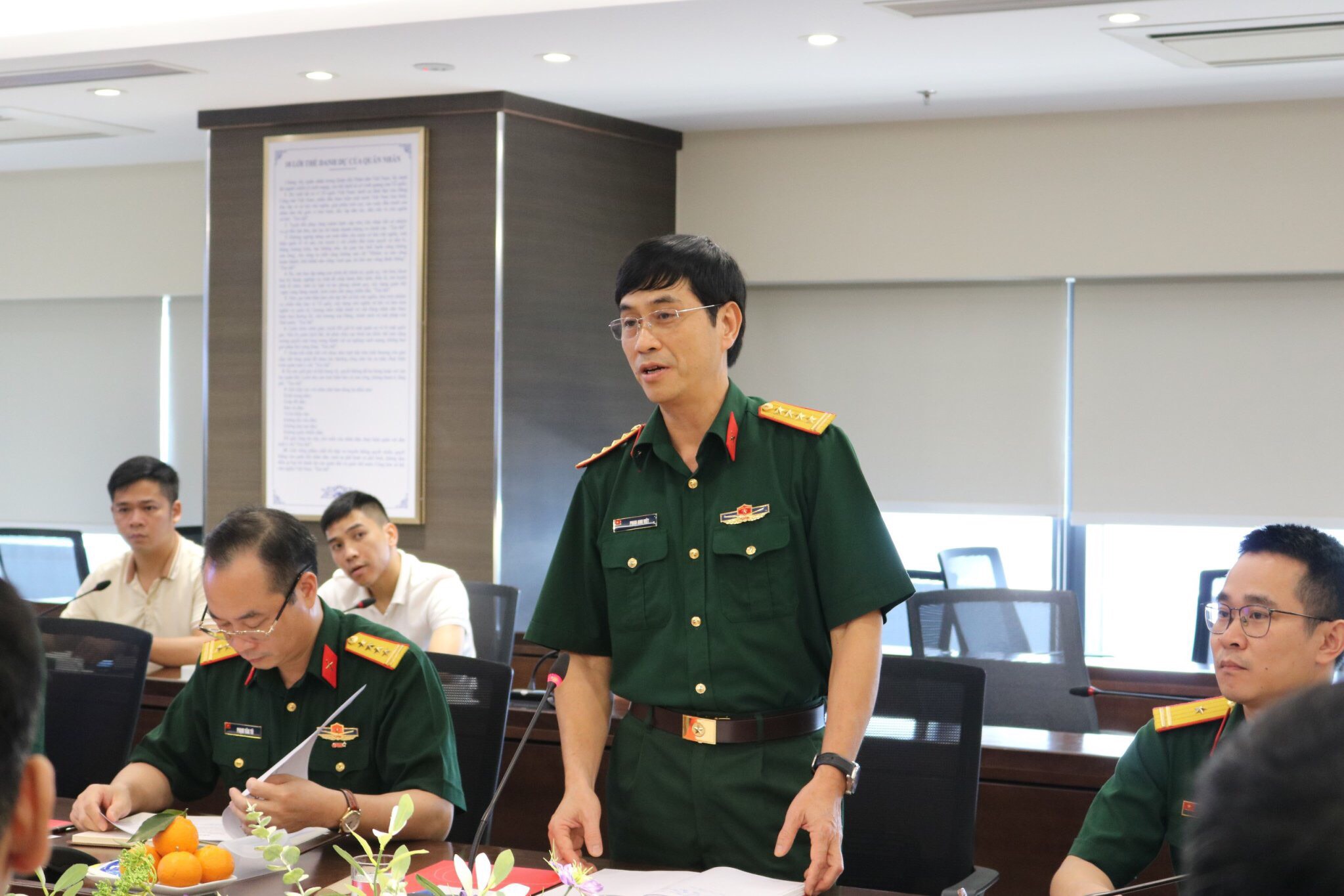 Ông Phan Anh Việt, Phó Giám đốc Trung tâm PT - TH Quân đội